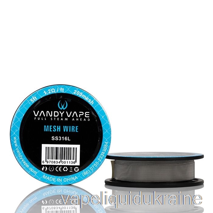 Vape Liquid Ukraine Vandy Vape Mesh Wire Spools - 5 Feet 1.2ohm 200mesh SS316L